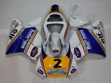 Affordable 1994-1996 White Blue Yellow Honda NSR250 MC28 P4 Motorcycle Fairings Canada