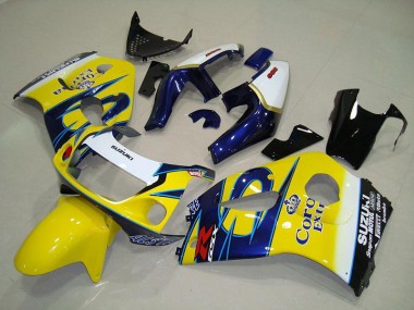 Affordable 1996-2000 Yellow Corona Suzuki GSXR 600 Motorcycle Fairings Canada