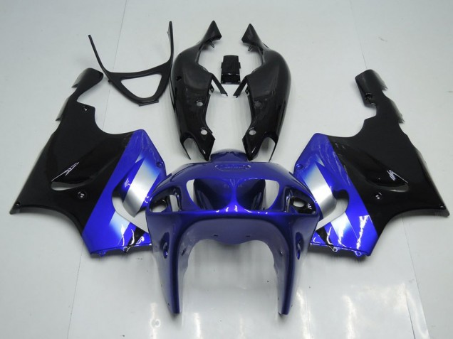 Affordable 1996-2002 Blue and Black Kawasaki Ninja ZX7R Motorcycle Fairings Canada