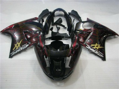 Affordable 1996-2007 Red Flame Honda CBR1100XX Motorcycle Fairings Canada