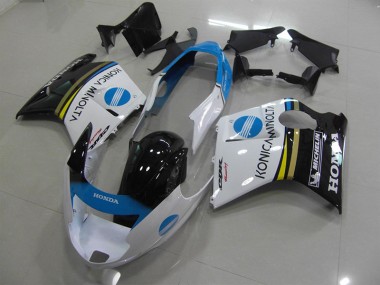 Affordable 1996-2007 White Konica Minolta Honda CBR1100XX Blackbird Motorcycle Fairings Canada