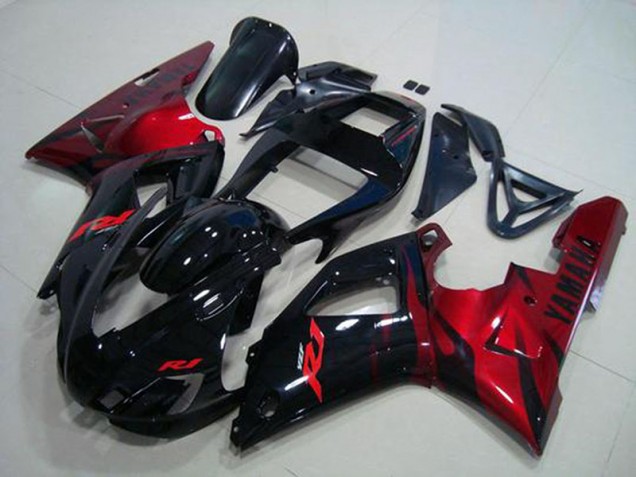 Affordable 1998-1999 Black Red Yamaha YZF R1 Motorcycle Fairings Canada Affordable 1998-1999 Black Red Yamaha YZF R1 Motorcycle Fairings Canada