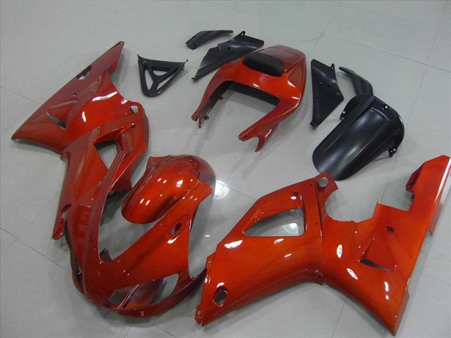 Affordable 1998-1999 Dark Orange Yamaha YZF R1 Motorcycle Fairings Canada