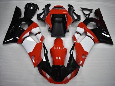 Affordable 1998-2002 Black White Yamaha YZF R6 Motorcycle Fairings Canada