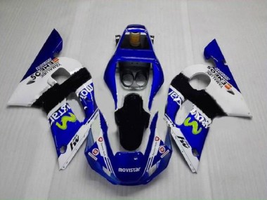 Affordable 1998-2002 Blue Green White Yamaha YZF R6 Motorcycle Fairings Canada