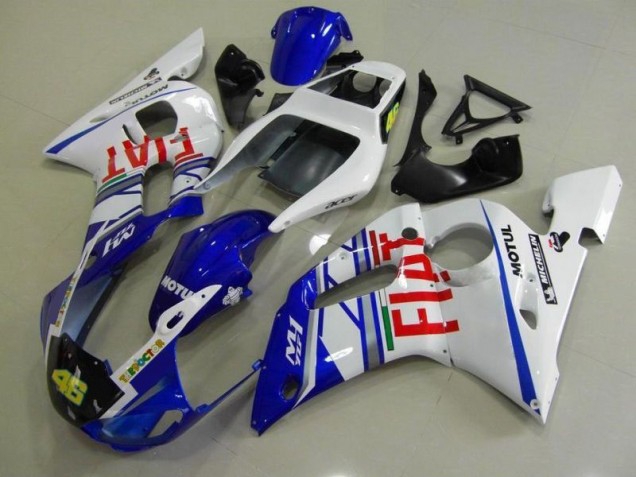 Affordable 1998-2002 Blue White Fiat Yamaha YZF R6 Motorcycle Fairings & Bodywork Canada Affordable 1998-2002 Blue White Fiat Yamaha YZF R6 Motorcycle Fairings & Bodywork Canada