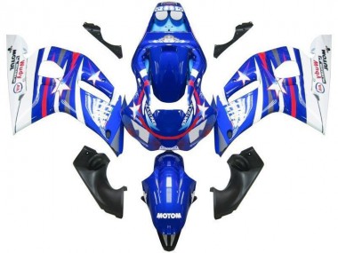 Affordable 1998-2002 Blue White Star Fiat Yamaha YZF R6 Motorcycle Fairings Canada