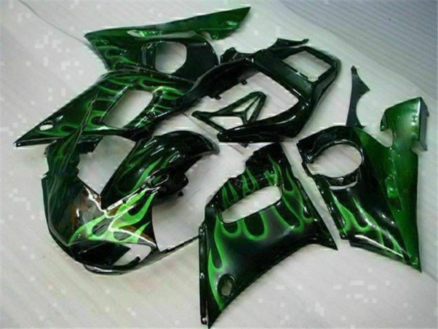 Affordable 1998-2002 Green Black Yamaha YZF R6 Motorcycle Fairings Canada Affordable 1998-2002 Green Black Yamaha YZF R6 Motorcycle Fairings Canada