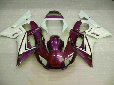 Affordable 1998-2002 Purple White Yamaha YZF R6 Motorcycle Fairings Canada