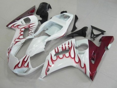 Affordable 1998-2002 Red Flame Yamaha YZF R6 Motorcycle Fairings Canada