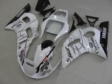 Affordable 1998-2002 White Black Corona Yamaha YZF R6 Motorcycle Fairings Canada
