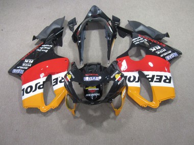 Affordable 1999-2000 Red Black Repsol Honda CBR600 F4 Motorcycle Fairings Canada