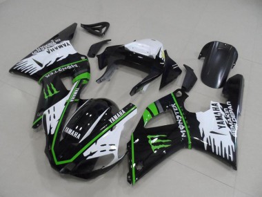 Affordable 2000-2001 Black White Green Monster Yamaha YZF R1 Motorcycle Fairings Canada