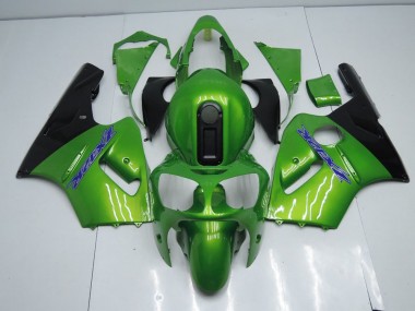 Affordable 2000-2001 Green and Black Kawasaki Ninja ZX12R Motorcycle Fairings Canada