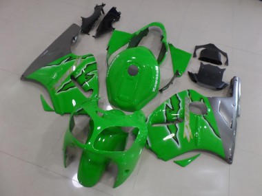 Affordable 2000-2001 Green Flame Kawasaki Ninja ZX12R Motorcycle Fairings Canada