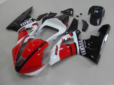 Affordable 2000-2001 Red Black White Race Version Yamaha YZF R1 Motorcycle Fairings Canada