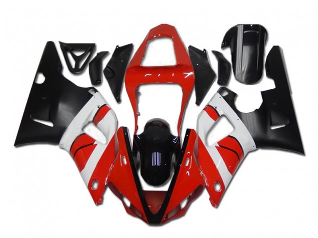 Affordable 2000-2001 Red White Black Yamaha YZF R1 Motorcycle Fairings Canada Affordable 2000-2001 Red White Black Yamaha YZF R1 Motorcycle Fairings Canada