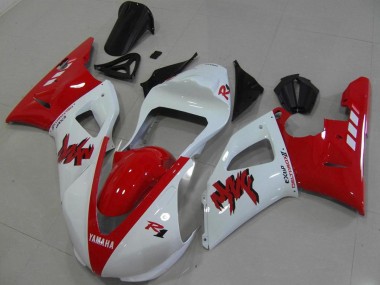 Affordable 2000-2001 Red White Race Yamaha YZF R1 Motorcycle Fairings Canada