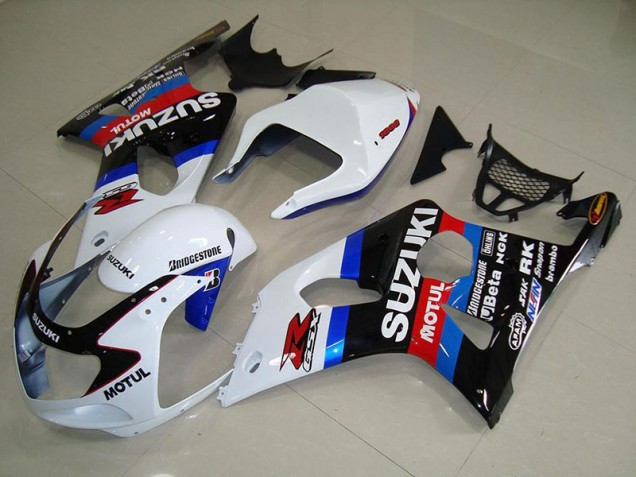 Affordable 2000-2002 Black White Blue Suzuki GSXR 1000 Motorcycle Fairings Canada Affordable 2000-2002 Black White Blue Suzuki GSXR 1000 Motorcycle Fairings Canada