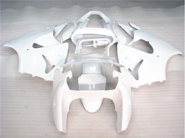 Affordable 2000-2002 Glossy White Kawasaki Ninja ZX6R Motorcycle Fairings Canada