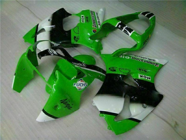 Affordable 2000-2002 Green Black Kawasaki Ninja ZX6R Injection Fairing Kit Canada