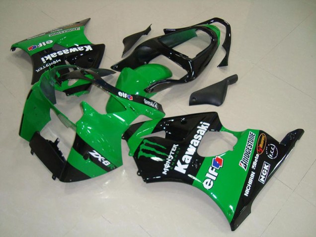 Affordable 2000-2002 Green Monster Kawasaki Ninja ZX6R Motorcycle Fairings Canada Affordable 2000-2002 Green Monster Kawasaki Ninja ZX6R Motorcycle Fairings Canada