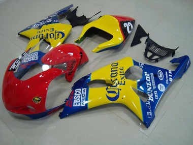 Affordable 2000-2002 Red Yellow Blue Corona Race Suzuki GSXR 1000 Motorcycle Fairings Canada