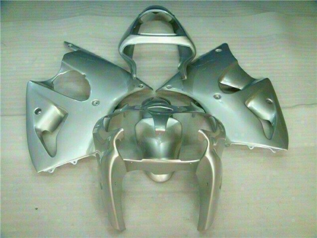 Affordable 2000-2002 Silver Kawasaki Ninja ZX6R Motorcycle Fairings Canada Affordable 2000-2002 Silver Kawasaki Ninja ZX6R Motorcycle Fairings Canada