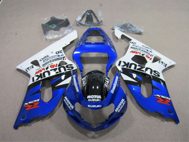 Affordable 2001-2003 Blue White Motul Suzuki GSXR600 Motorcycle Fairings Canada Affordable 2001-2003 Blue White Motul Suzuki GSXR600 Motorcycle Fairings Canada