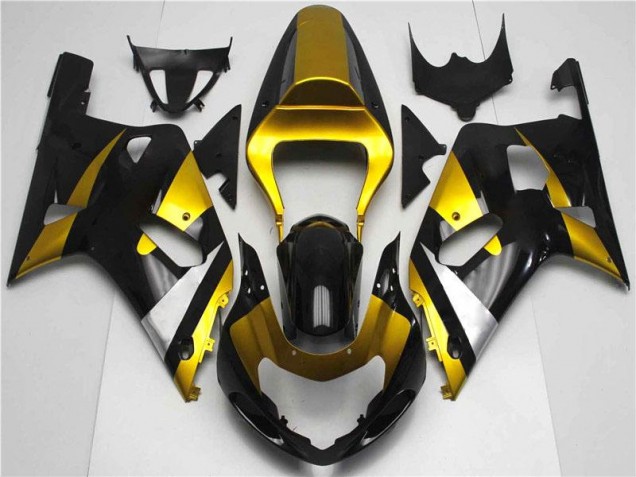 Affordable 2001-2003 Gold Black Suzuki GSXR 600/750 Motorcycle Fairings Canada Affordable 2001-2003 Gold Black Suzuki GSXR 600/750 Motorcycle Fairings Canada