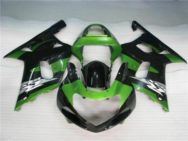 Affordable 2001-2003 Green Black Suzuki GSXR 600/750 Motorcycle Fairings Canada Affordable 2001-2003 Green Black Suzuki GSXR 600/750 Motorcycle Fairings Canada