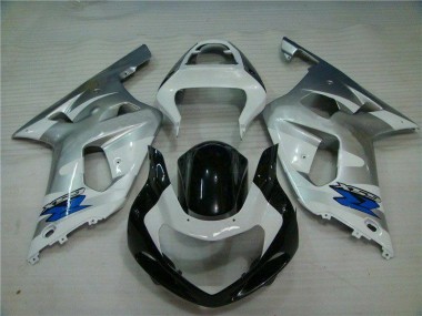 Affordable 2001-2003 Silver Black Suzuki GSXR 600/750 Plastics Fairing Kits Canada