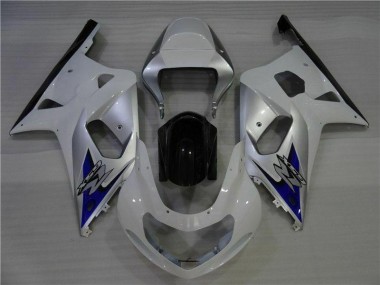 Affordable 2001-2003 White Silver Suzuki GSXR 600/750 Motorcycle Fairings Canada