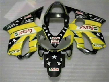 Affordable 2001-2003 Yellow Black Honda CBR600 F4i Full Fairing Kit Canada
