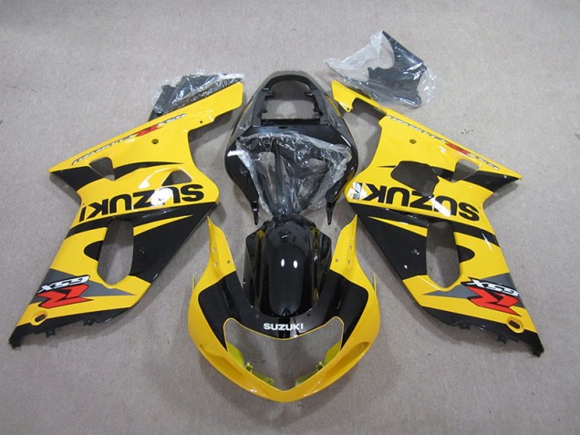 Affordable 2001-2003 Yellow Black Suzuki GSXR600 Motorcycle Fairings Canada Affordable 2001-2003 Yellow Black Suzuki GSXR600 Motorcycle Fairings Canada