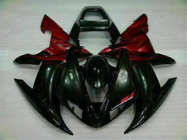 Affordable 2002-2003 Black Red Yamaha YZF R1 Motorcycle Fairings Canada