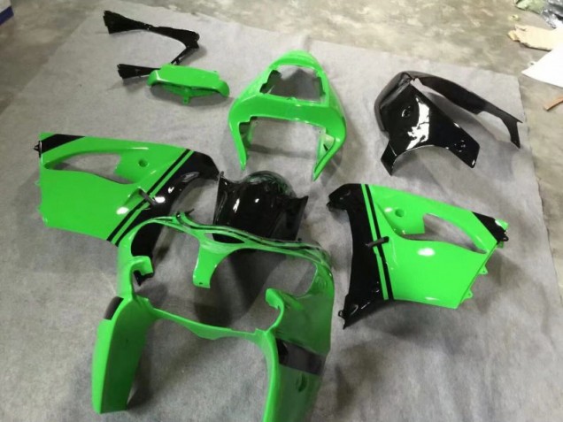 Affordable 2002-2003 Green Glossy Black Kawasaki Ninja ZX9R Motorcycle Fairings Canada