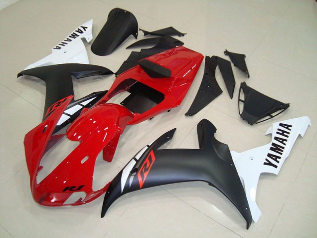 Affordable 2002-2003 Matte Black Red Yamaha YZF R1 Motorcycle Fairings Canada