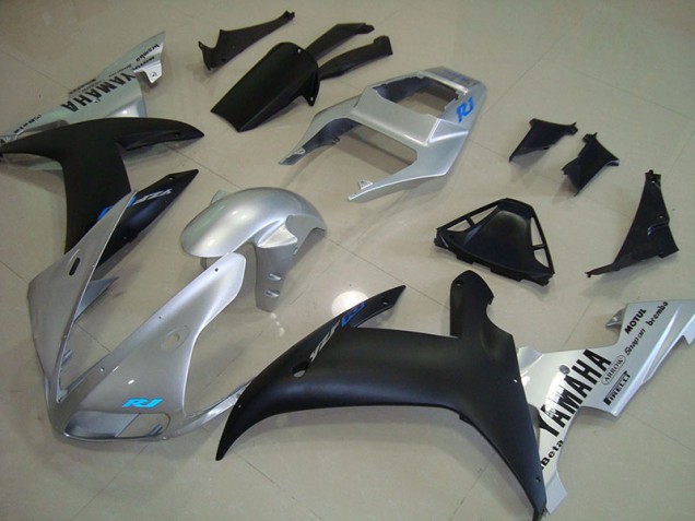 Affordable 2002-2003 Silver Blue Yamaha YZF R1 Motorcycle Fairings Canada Affordable 2002-2003 Silver Blue Yamaha YZF R1 Motorcycle Fairings Canada