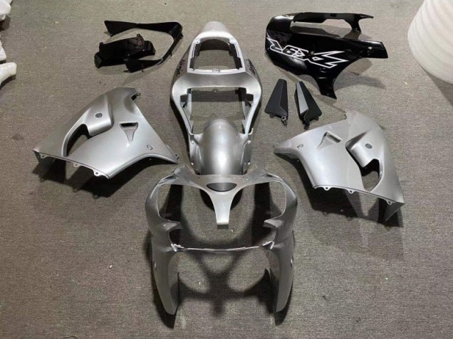 Affordable 2002-2003 Silver Glossy Black Kawasaki Ninja ZX9R Motorcycle Fairings Canada Affordable 2002-2003 Silver Glossy Black Kawasaki Ninja ZX9R Motorcycle Fairings Canada