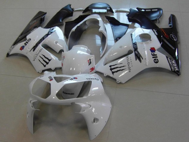 Affordable 2002-2005 White Monster Kawasaki Ninja ZX12R Motorcycle Fairings Canada Affordable 2002-2005 White Monster Kawasaki Ninja ZX12R Motorcycle Fairings Canada