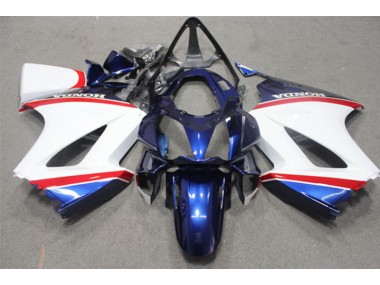 Affordable 2002-2013 Blue White Honda VFR800 Motorcycle Fairings Canada