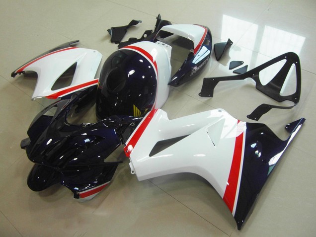 Affordable 2002-2013 White Dark Blue Honda VFR800 Motorcycle Fairings Canada Affordable 2002-2013 White Dark Blue Honda VFR800 Motorcycle Fairings Canada