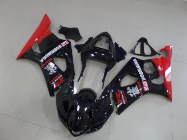 Affordable 2003-2004 Black and Red Suzuki GSXR 1000 Motorcycle Fairings Canada