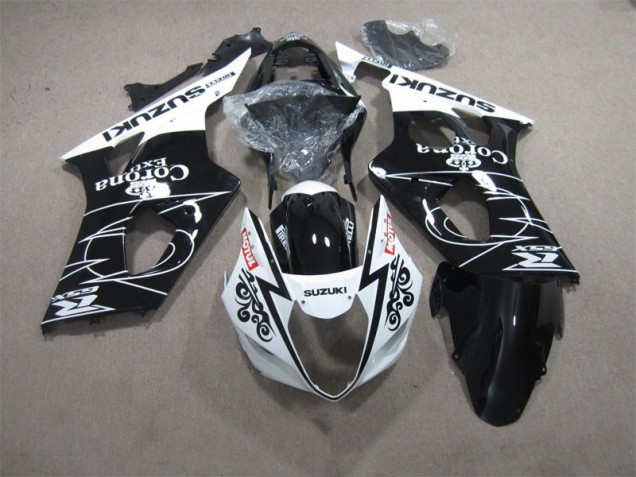 Affordable 2003-2004 Black White Motul Suzuki GSXR1000 Motorcycle Fairings Canada