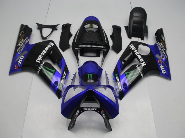 Affordable 2003-2004 Blue Monster Kawasaki Ninja ZX6R Motorcycle Fairings Canada Affordable 2003-2004 Blue Monster Kawasaki Ninja ZX6R Motorcycle Fairings Canada