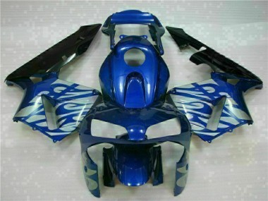 Affordable 2003-2004 Blue with Silver Flame Honda CBR600RR Motorcycle Fairings Canada