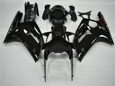 Affordable 2003-2004 Glossy Black Kawasaki Ninja ZX6R Motorcycle Fairings Canada