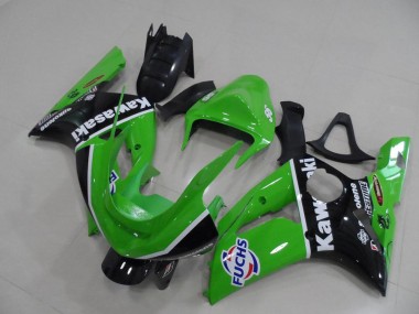 Affordable 2003-2004 Green Fuchs Kawasaki Ninja ZX6R Motorcycle Fairings Canada