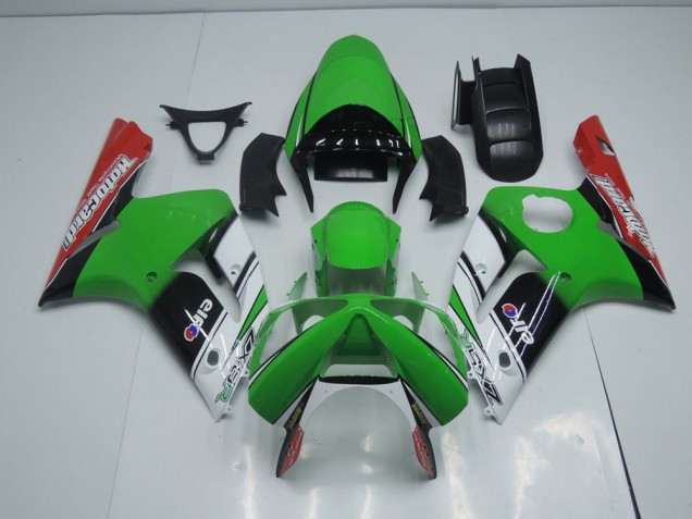 Affordable 2003-2004 Green Motocard Kawasaki Ninja ZX6R Motorcycle Fairings Canada
